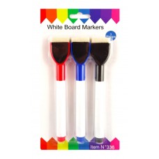 White Board Markers - Pack of 3 Assorted Colours   253690958880